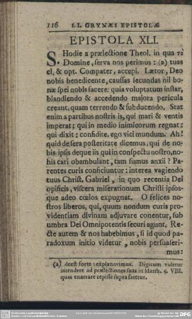Epistola XLI