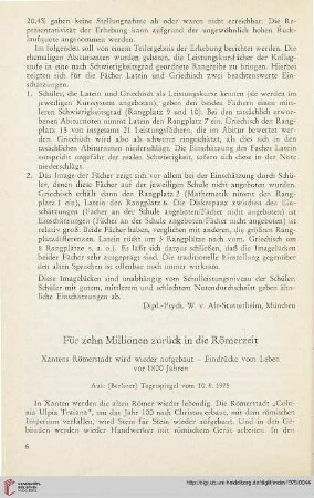18: Für zehn Millionen zurück in die Römerzeit : Xantens Römerstadt wird wieder aufgebaut - Eindrücke vom Leben vor 1800 Jahren