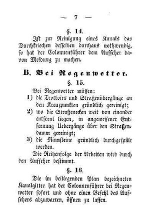 B. Bei Regenwetter