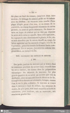 XIII. Traitement Des Minerais De Mercure