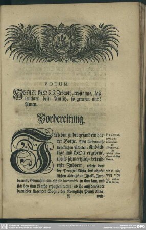 Leichenpredigt : Die seelige Augen-Weide derer Auserwehlten an Gott im ewigen Leben