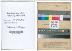 Entnazifizierung Wilhelm Schoopers , geb. 04.04.1892 (Werkstattschreiber)