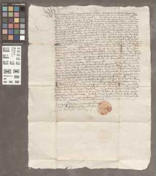 Mainz: Commissorium Philipps Flach von Schwarzenberg St. Johannsorden in deutschen Landen für Haus Philips Löschen von Molnheim, Komtur zu Sultz, ...