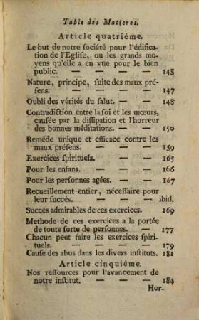 Exposition simple d'un établissement de pièté aux Fontenelles dès l'an 1787