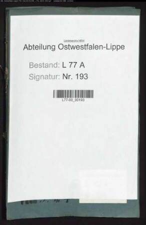 Anstellung der Unterbedienten beim Amt Lage (Amtspedell, Bauerrichter, Polizeidiener, Amtsexekutor), Bd. 2