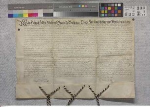 Kelsterbach: Assekuration Herrn Heinrichs v. Isenburg, Grafen zu Büdingen auf Clerberg, Peterweil und das Dorf und Haus Kelsterbach wegen für den ...