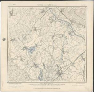 Section Gröditz - Kröbeln aus: Topographische Karte (Meßtischblätter) Sachsen
