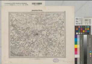 Hannover (Königreich) topographische Karte Blatt 48 Hannover 1836-1848 1 geogr. Meile = 7,3 cm 29,5 x 36,5 Stich: Carl Jättnig; C. Fischer; H. Wild; W. Brose; Wild jun. A. Papen, Premier Lieutenant B Nr. 116a