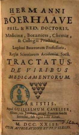 Tractatus de viribus medicamentorum