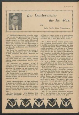 La Conferencia de la Paz