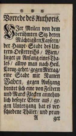 Vorrede des Authoris