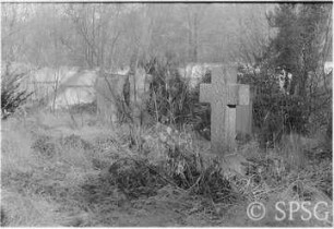Mauerfall, Potsdam, Klein Glienicke, Grenzanlage, Friedhof und Mauer.
