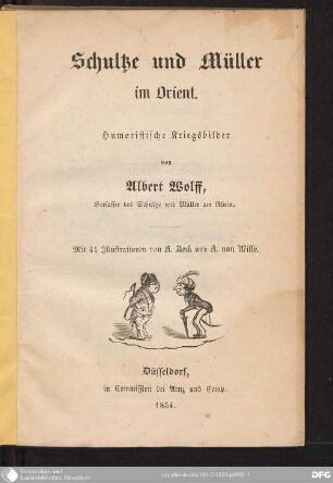 Schultze und Müller im Orient : Humoristische Kriegsbilder
