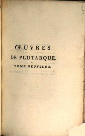 Les vies des hommes illustres de Plutarque, 9