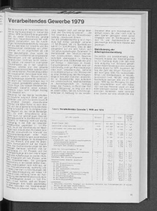 Verarbeitendes Gewerbe 1979