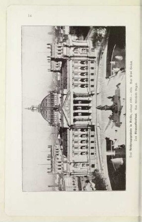 Das Reichstagsgebäude in Berlin, erbaut 1883-1894