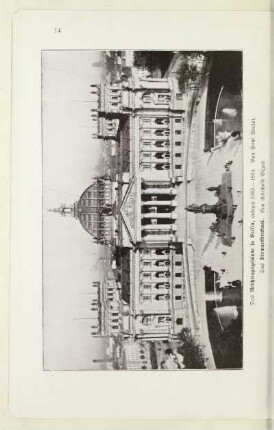 Das Reichstagsgebäude in Berlin, erbaut 1883-1894