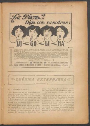 Crónica extranjera