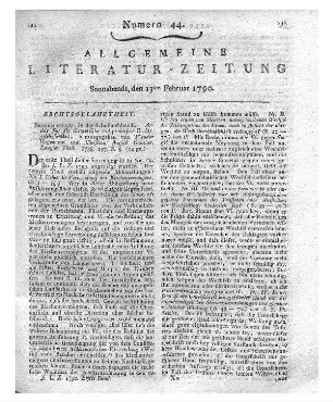 Reitemeier, Johann Friedrich: Grundsätze der Regentschaft in souverainen und abhängigen Staaten. Berlin: Mylius, 1789