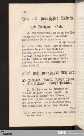 Fuenf und zwanzigster Auftritt