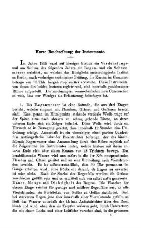 Kurze Beschreibung der Instrumente