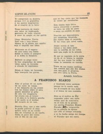 A Francisco Bianco