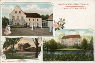 Gruss aus Knauthain: Vergnügungsetablissement Gasthof am Park