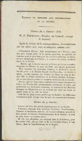 Extrait du registre aux délibérations de la société.