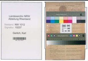 Entnazifizierung Karl Gerlich , geb. 03.05.1912 (Techniker)