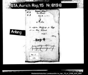 Die Ausstellung von Schiffsmeßbriefen für Einwohner im Amt Timmel