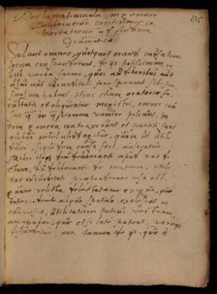 225-245, Declamatiuncula de grammatica
