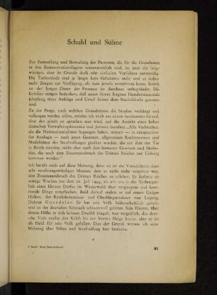 Schuld und Sühne