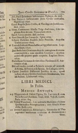 705-716, Libri Medici.