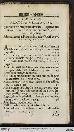 Index rervm & verborvm