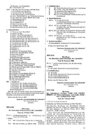 Mitteilung des Deutschen Zentralinstituts für Lehrmittel : 22/60 vom 22. Februar 1960 ; [Weisungen und Mitteilungen]
