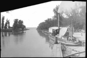 Siofok. Plattensse - Hafen mit Dampfboot