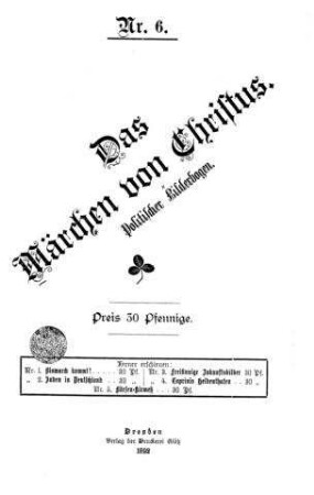Das Märchen von Christus