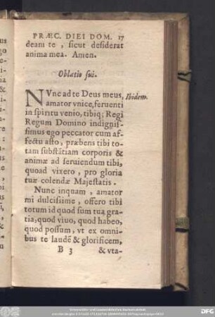 Oblatio sui.