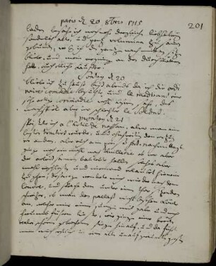 Paris/St. Denis/ Paris/Sceaux/Paris 20. Oktober - 4. November 1715