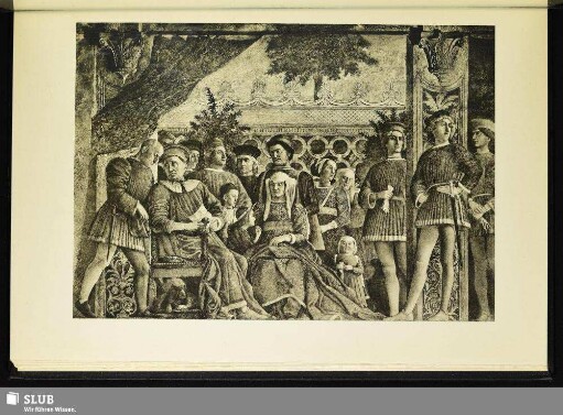 79 Andrea Mantegna - Federigo Gonzaga, Markgraf von Mantua, mit seiner Familie (Ausschnitt), 1474