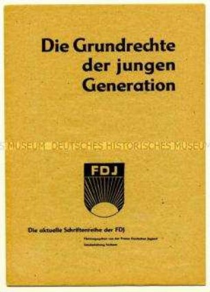 FDJ-Broschüre zu den Grundrechten der Jugend