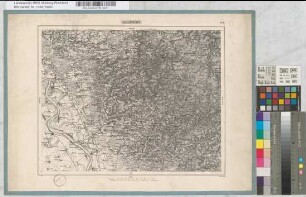 [Topographische Karte 1 : 80.000 von Rheinland und Westfalen-Generalstabskarte -]. Solingen. Nr. 8. LF 24 30' B 51°. 1848 grav. von Francke.
