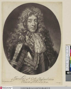 Jacobus II.dus DG. Angliae Scotiae Franciae & Hiberniae Rex.
