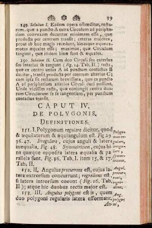 Caput IV. De Polygonis. Definitiones.