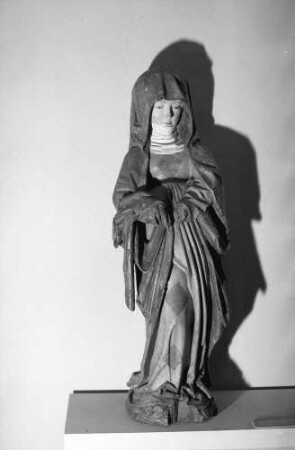 Freiburg: Augustinermuseum, Maria aus Kreuzigungsgruppe, Oberrhein, erzbischöfliches Diözesanmuseum