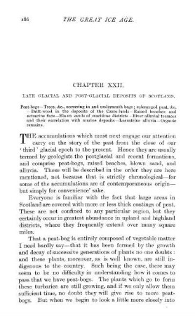 Chapter XXII. Late Glacial And Post-Glacial Deposits Of Scotland
