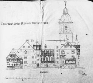 Schloss Augustenau mit Park; Herleshausen, Schloß Augustenau, Bahnhofstraße 10