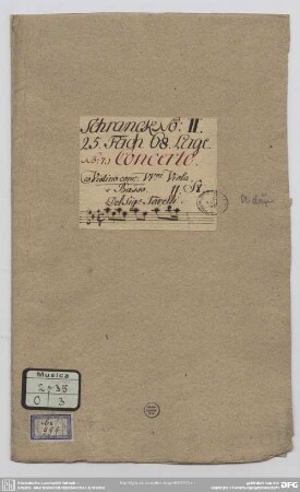 Concertos - Mus.2035-O-3 : vl, strings, bc - A; GieT deest; PasT A.2.3.5
