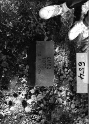 Grabstein 654 [Hahn S. 242 Grab-Nr. 1163]