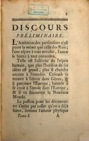 Histoire D'Un Voyage Aux Isles Malouines, Fait en 1763 & 1764 : Avec Des Observations Sur Le Detroit De Magellan, Et Sur Les Patagons. 1